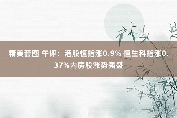 精美套图 午评：港股恒指涨0.9% 恒生科指涨0.37%内房股涨势强盛